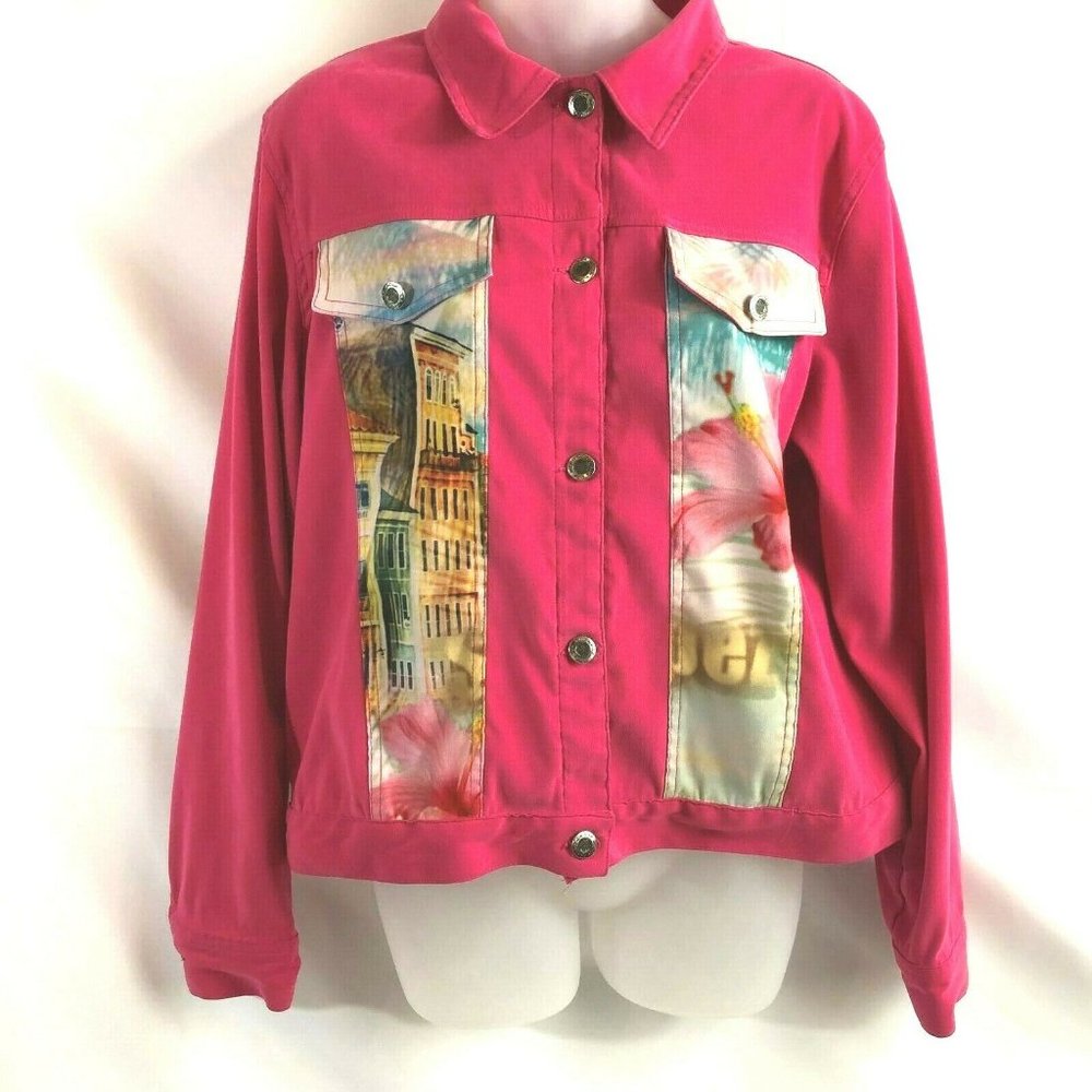 Impulse California Tropez Floral Blazer Jacket L